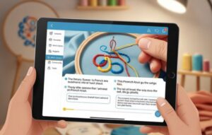Aplicación Innovadora para Aprender Bordado Fácilmente