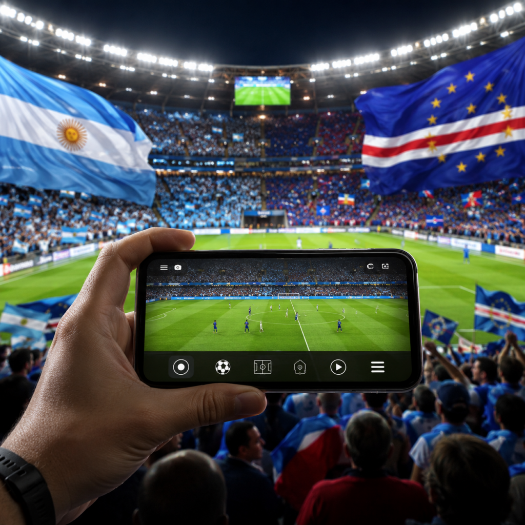 Ver el partido Argentina vs Cabo Verde en app móvil