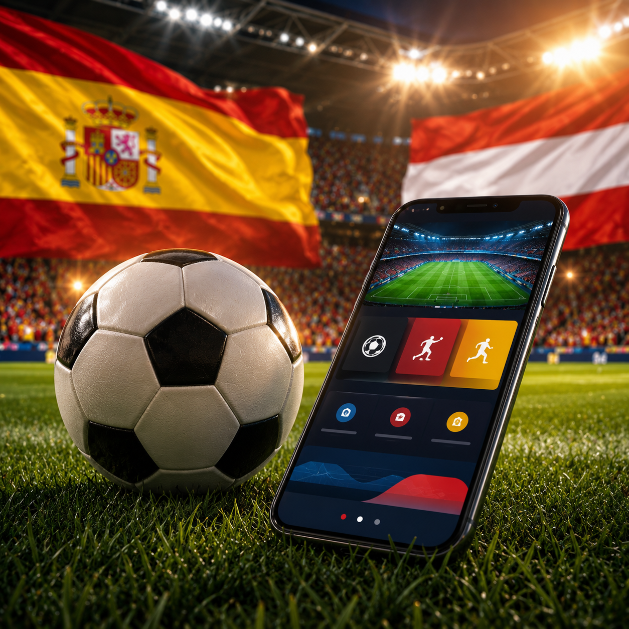 Ver España vs Austria en tu App Favorita