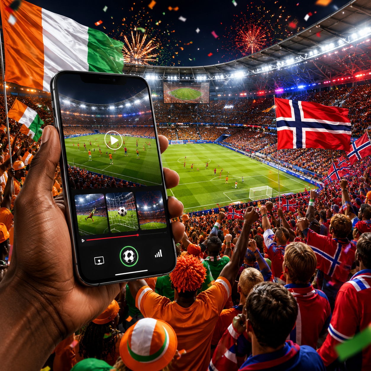App para Ver Costa del Marfil vs Noruega