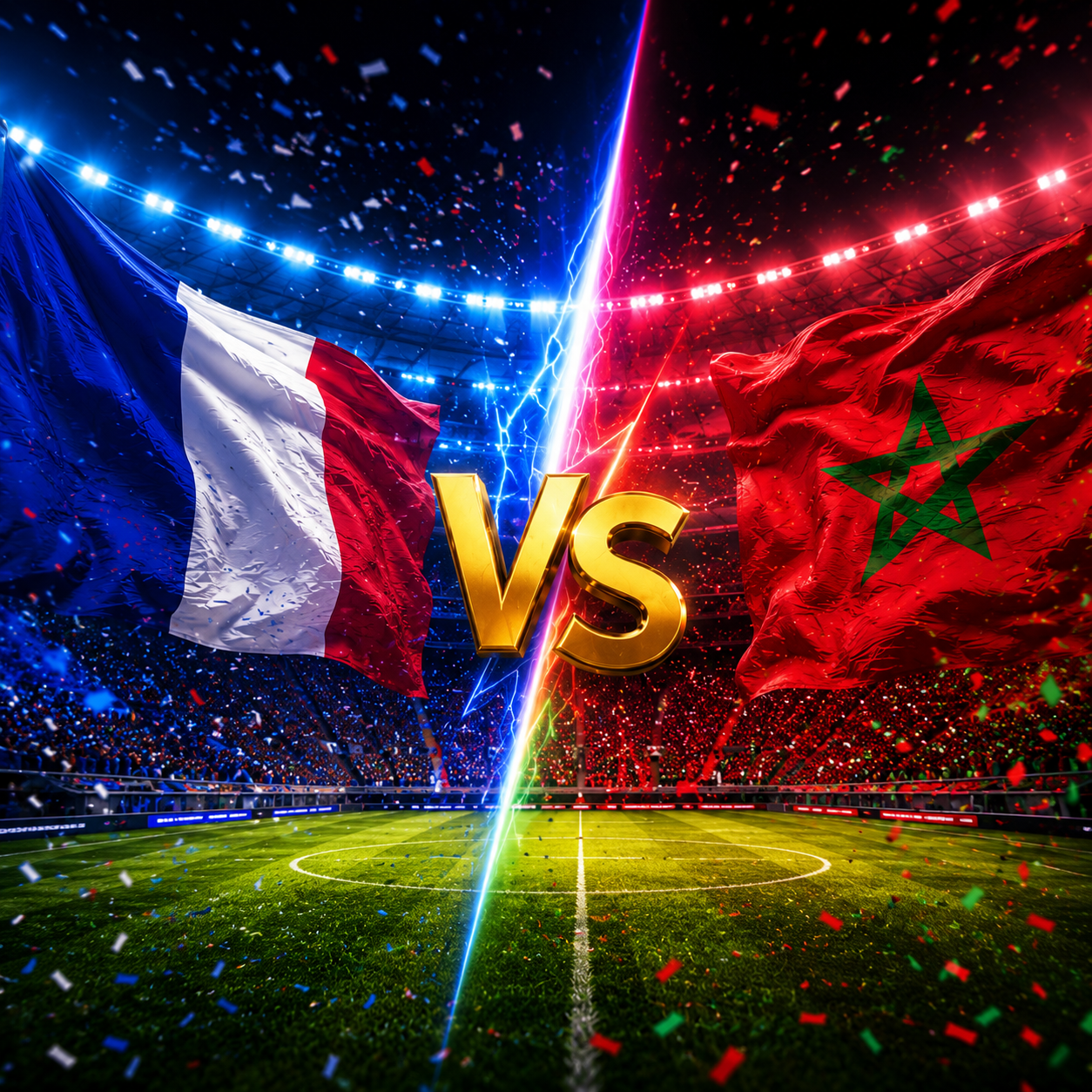Ver el partido Francia vs Marruecos en tu móvil