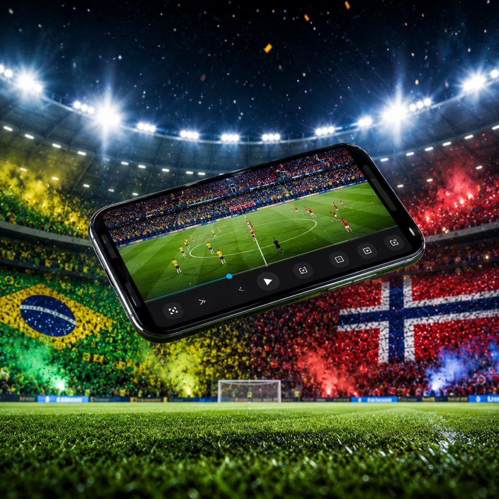 Cómo ver Brasil vs Noruega en tu móvil hoy