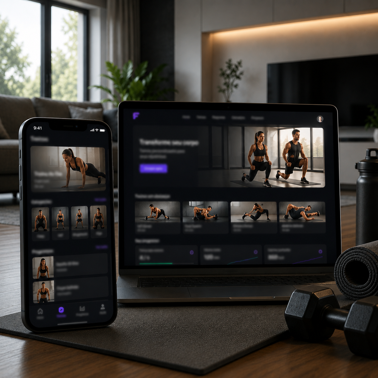 Entrena en Casa: App Fácil para Ejercicios Diarios
