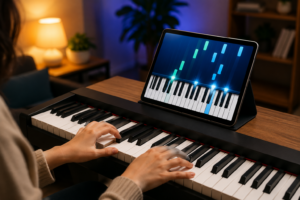 Aplicación práctica para aprender piano paso a paso